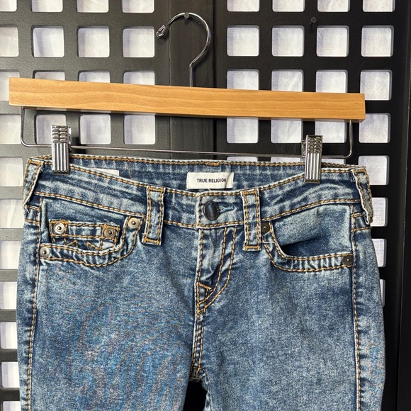 💙 True Religion Acid Wash Skinny Jeans Women’s 25 Cotton Denim 💙 - Picture 3 of 16